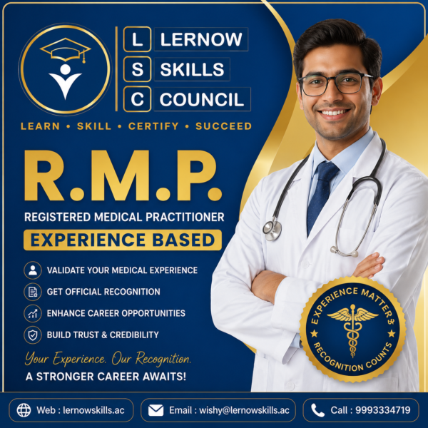 R.M.P. Registered Medical Practitioner Course Online | Experience Based ...